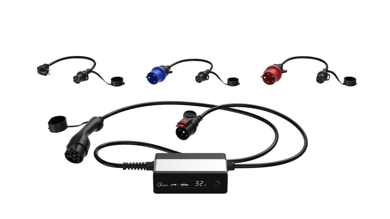 شارژر ماشین برقی قابل حمل 22کیلووات 3 در 1 Elisio HyperCharge